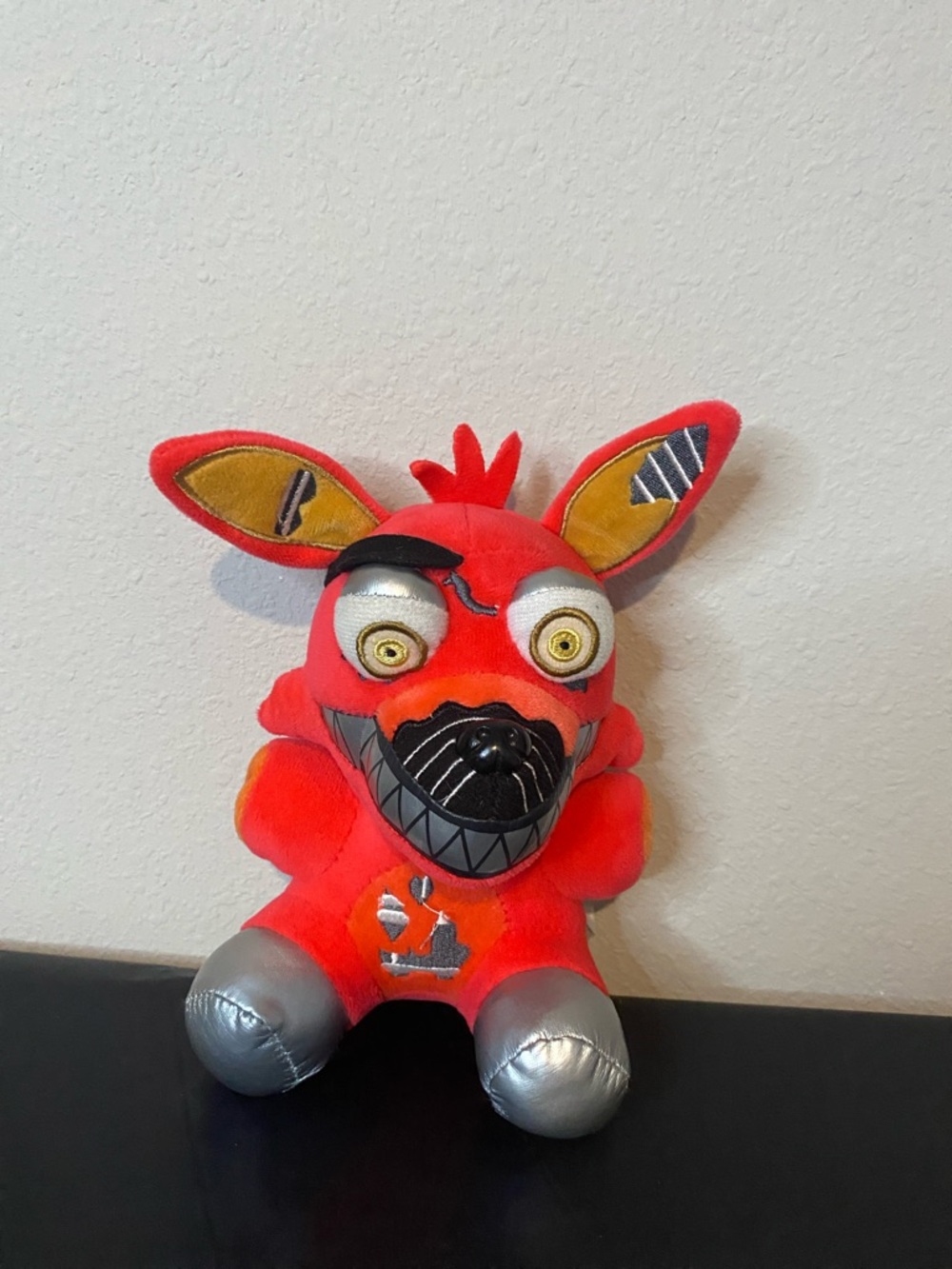 Red Fox Animatronic Plush with Silver Accents